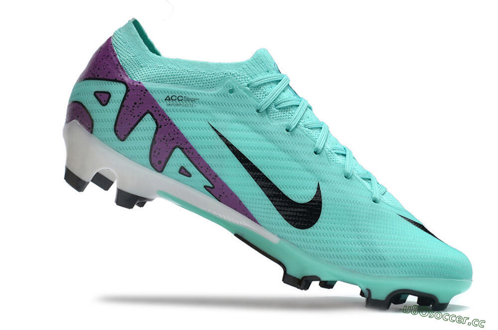 Men's Nike Air Zoom Mercurial Vapor 15 Elite FG Firm Ground Low-Tops Football Boots - Blue/Purple/Black 4