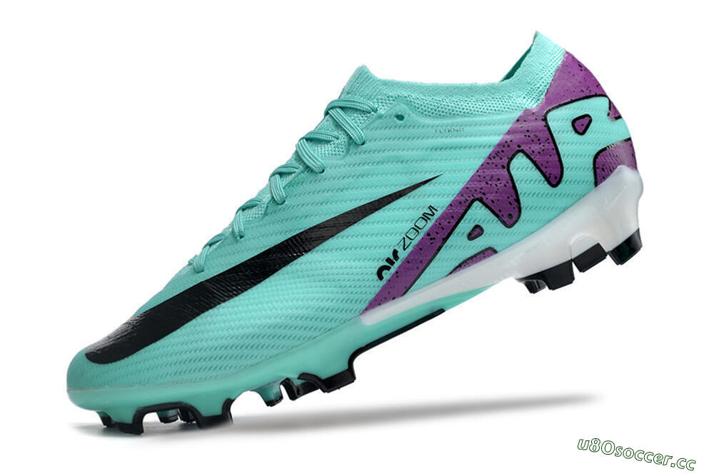 Men's Nike Air Zoom Mercurial Vapor 15 Elite FG Firm Ground Low-Tops Football Boots - Blue/Purple/Black 5