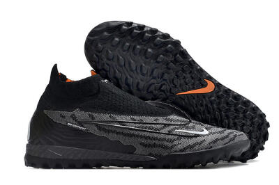 Unisex Nike Phantom GX Elite DF Link TF Artificial Turf High-Tops Football Shoes - Black/White