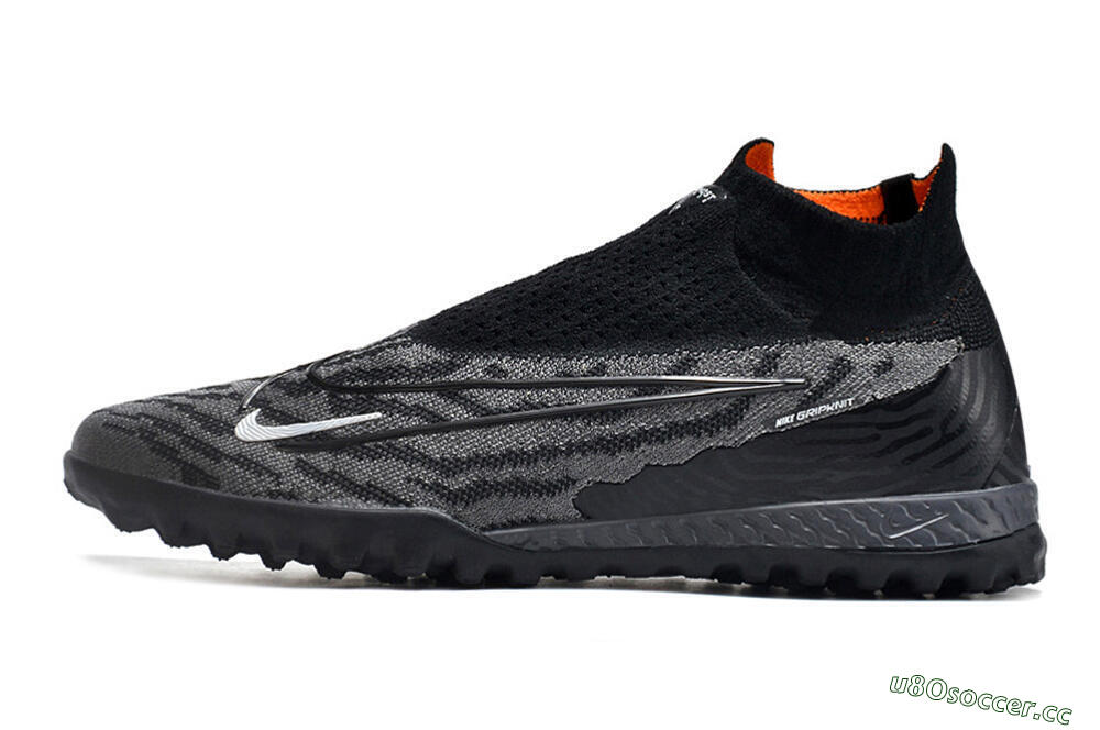 Unisex Nike Phantom GX Elite DF Link TF Artificial Turf High-Tops Football Shoes - Black/White 0