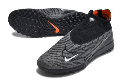 Unisex Nike Phantom GX Elite DF Link TF Artificial Turf High-Tops Football Shoes - Black/White