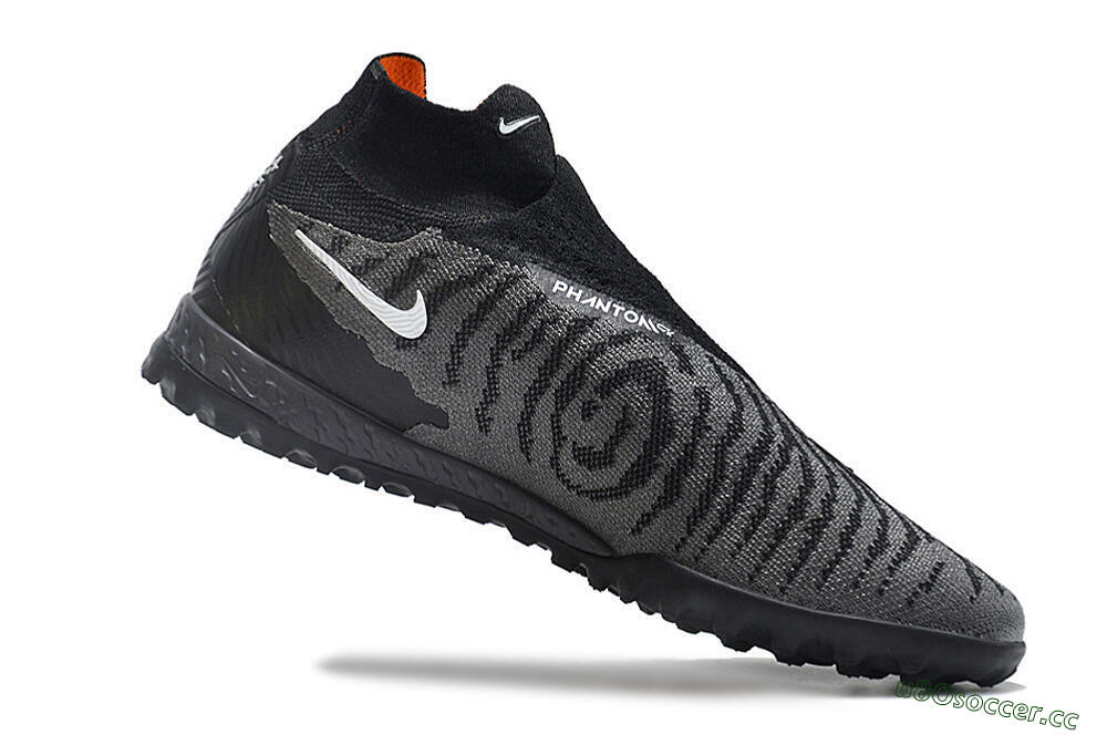 Unisex Nike Phantom GX Elite DF Link TF Artificial Turf High-Tops Football Shoes - Black/White 4