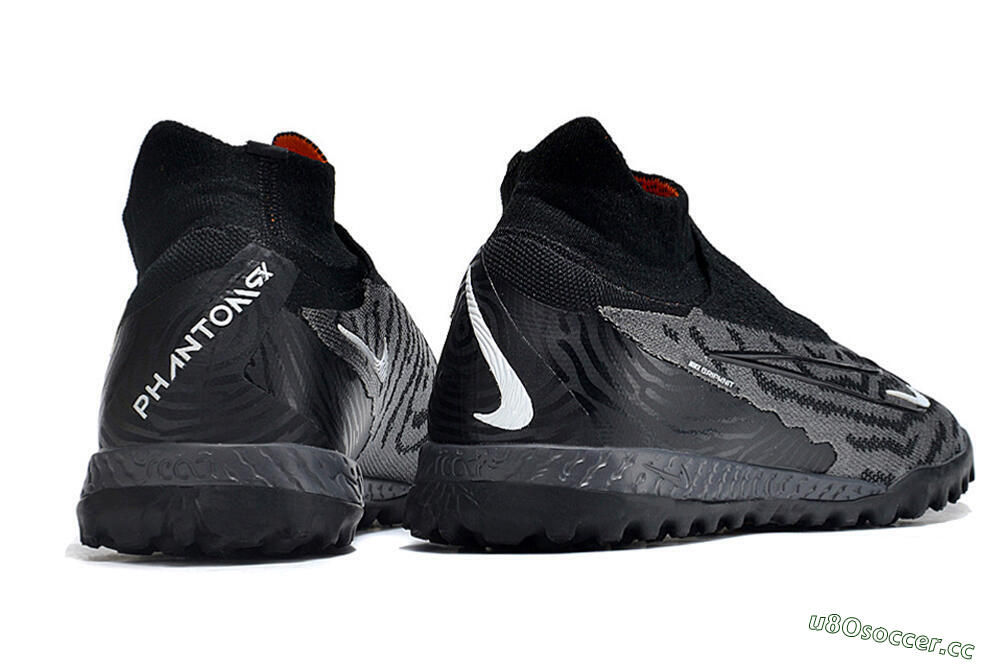 Unisex Nike Phantom GX Elite DF Link TF Artificial Turf High-Tops Football Shoes - Black/White 6