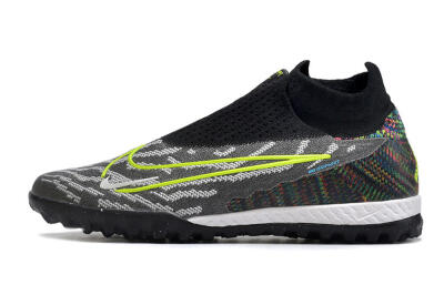Men's Nike Phantom GX Elite DF Link TF Artificial Turf High-Tops Football Shoes - Grey/Rainbow