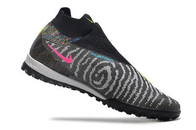 Men's Nike Phantom GX Elite DF Link TF Artificial Turf High-Tops Football Shoes - Grey/Rainbow