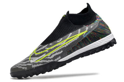 Men's Nike Phantom GX Elite DF Link TF Artificial Turf High-Tops Football Shoes - Grey/Rainbow