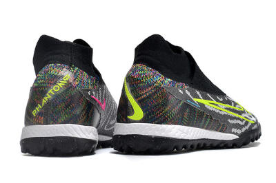 Men's Nike Phantom GX Elite DF Link TF Artificial Turf High-Tops Football Shoes - Grey/Rainbow