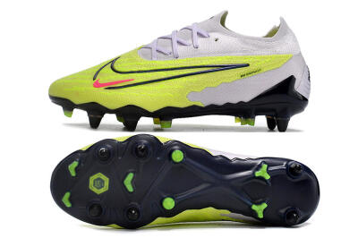 Men's Nike Phantom GX Elite SG Soft Ground Low-Tops Football Boots - Grey/Yellow/Black