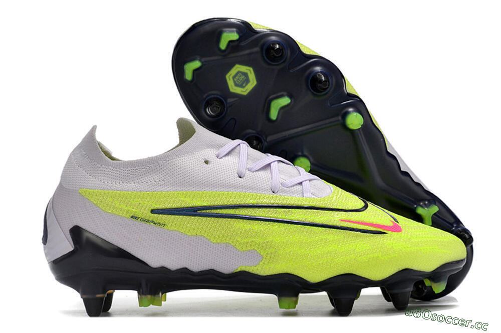Men's Nike Phantom GX Elite SG Soft Ground Low-Tops Football Boots - Grey/Yellow/Black 2