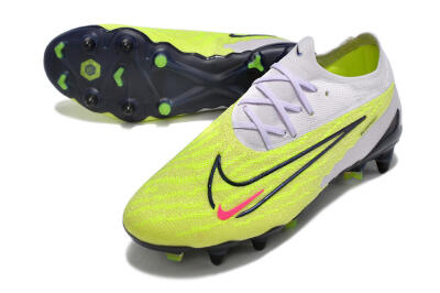 Men's Nike Phantom GX Elite SG Soft Ground Low-Tops Football Boots - Grey/Yellow/Black