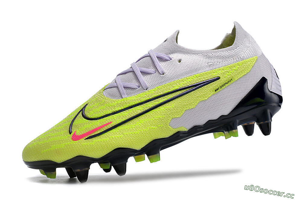 Men's Nike Phantom GX Elite SG Soft Ground Low-Tops Football Boots - Grey/Yellow/Black 5