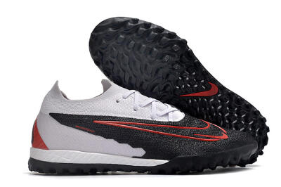 Men's Nike Phantom GX Elite TF Artificial Turf Low-Tops Football Shoes - Black/White/Red