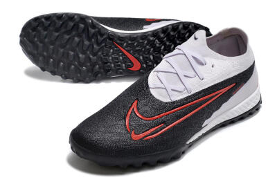 Men's Nike Phantom GX Elite TF Artificial Turf Low-Tops Football Shoes - Black/White/Red