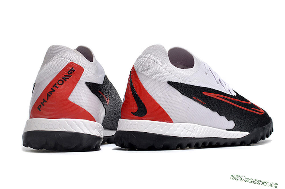 Men's Nike Phantom GX Elite TF Artificial Turf Low-Tops Football Shoes - Black/White/Red 6