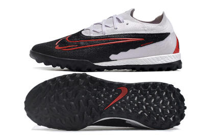 Men's Nike Phantom GX Elite TF Artificial Turf Low-Tops Football Shoes - Black/White/Red
