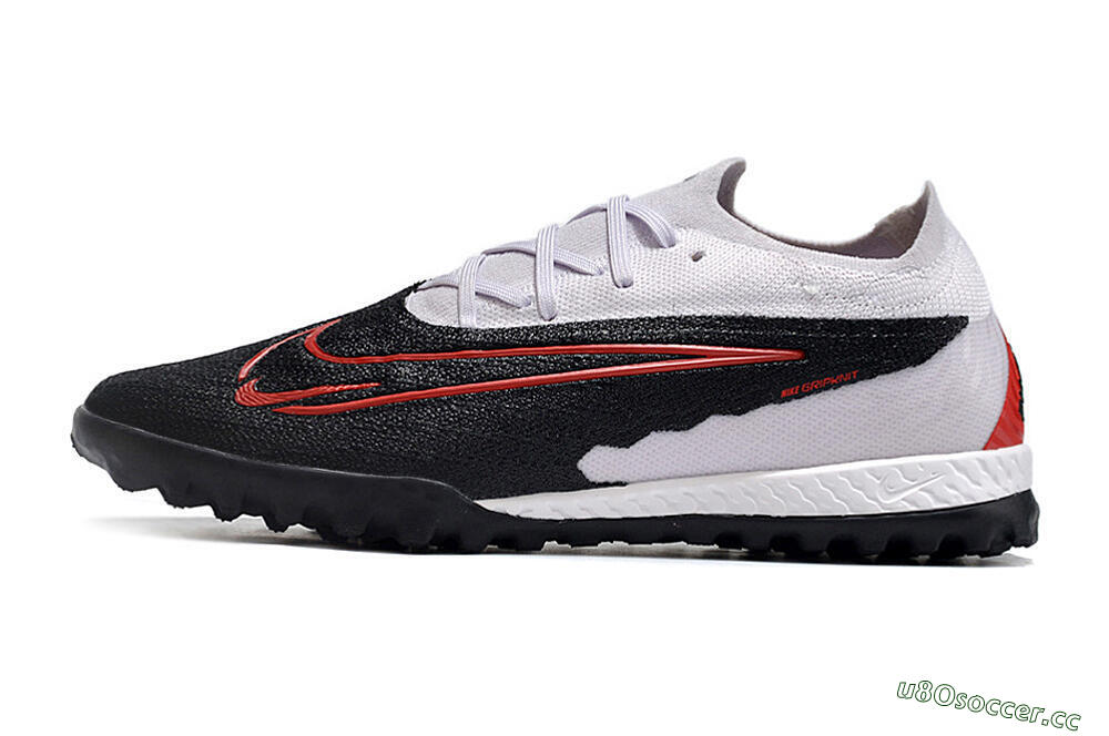 Men's Nike Phantom GX Elite TF Artificial Turf Low-Tops Football Shoes - Black/White/Red 0