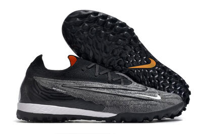 Men's Nike Phantom GX Elite TF Artificial Turf Low-Tops Football Shoes - Black/White/Grey