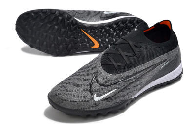 Men's Nike Phantom GX Elite TF Artificial Turf Low-Tops Football Shoes - Black/White/Grey
