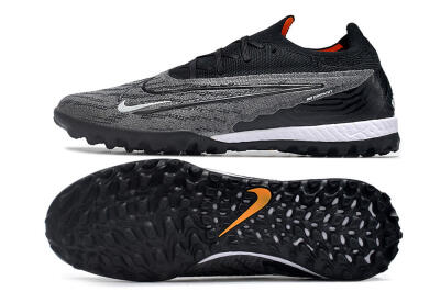 Men's Nike Phantom GX Elite TF Artificial Turf Low-Tops Football Shoes - Black/White/Grey