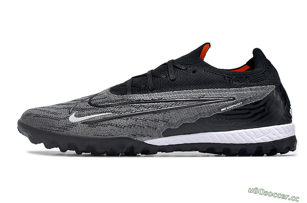 Men's Nike Phantom GX Elite TF Artificial Turf Low-Tops Football Shoes - Black/White/Grey 0