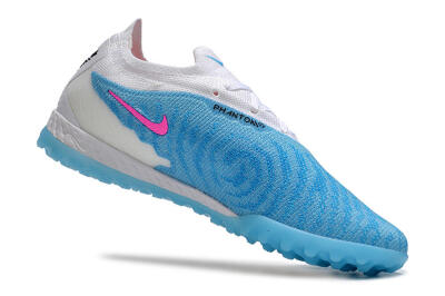Men's Nike Phantom GX Elite TF Artificial Turf Low-Tops Football Shoes - Blue/White/Pink