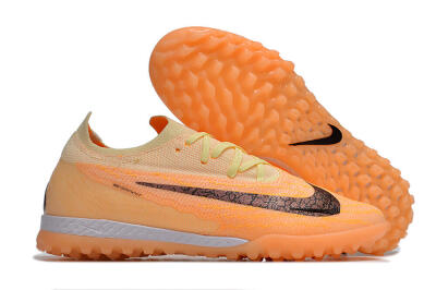 Men's Nike Phantom GX Elite TF Artificial Turf Low-Tops Football Shoes - Orange/Pink/Black