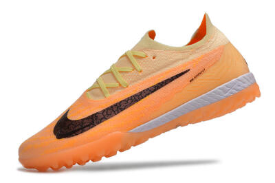Men's Nike Phantom GX Elite TF Artificial Turf Low-Tops Football Shoes - Orange/Pink/Black