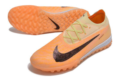 Men's Nike Phantom GX Elite TF Artificial Turf Low-Tops Football Shoes - Orange/Pink/Black