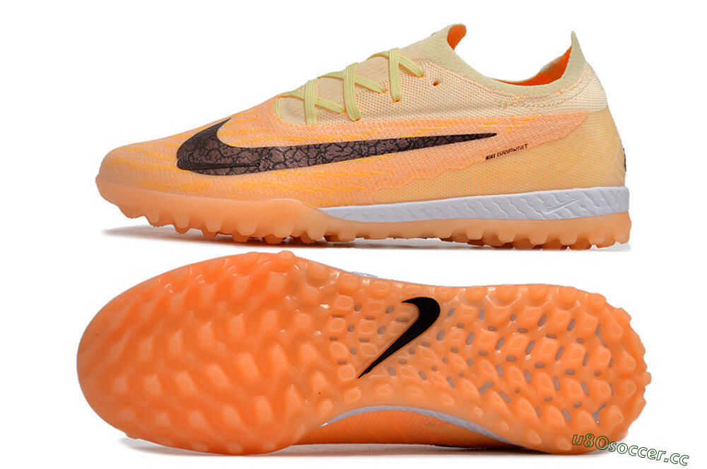 Men's Nike Phantom GX Elite TF Artificial Turf Low-Tops Football Shoes - Orange/Pink/Black 1
