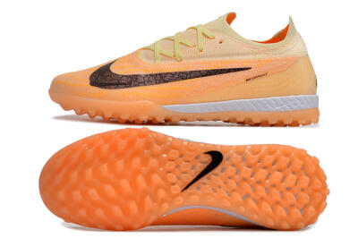 Men's Nike Phantom GX Elite TF Artificial Turf Low-Tops Football Shoes - Orange/Pink/Black