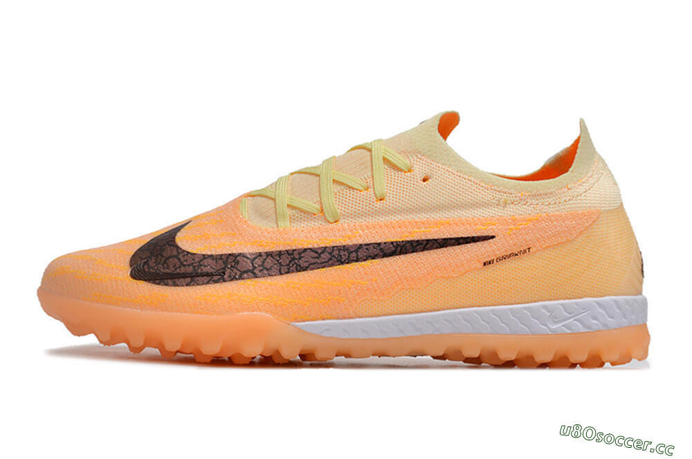 Men's Nike Phantom GX Elite TF Artificial Turf Low-Tops Football Shoes - Orange/Pink/Black 0
