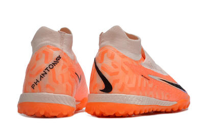 Men's Nike Phantom GX Elite DF Link TF Artificial Turf High-Tops Football Shoes - Orange/Pink/Black/Purple