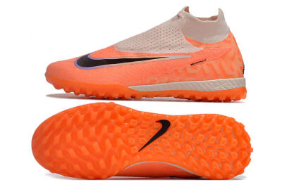 Men's Nike Phantom GX Elite DF Link TF Artificial Turf High-Tops Football Shoes - Orange/Pink/Black/Purple