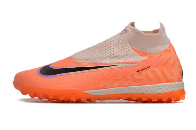 Men's Nike Phantom GX Elite DF Link TF Artificial Turf High-Tops Football Shoes - Orange/Pink/Black/Purple