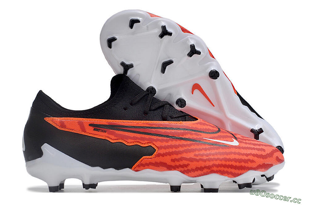 Men's Nike Phantom GX Academy FG Firm Ground Low-Tops Football Boots - Red/Black/White 2