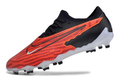 Men's Nike Phantom GX Academy FG Firm Ground Low-Tops Football Boots - Red/Black/White