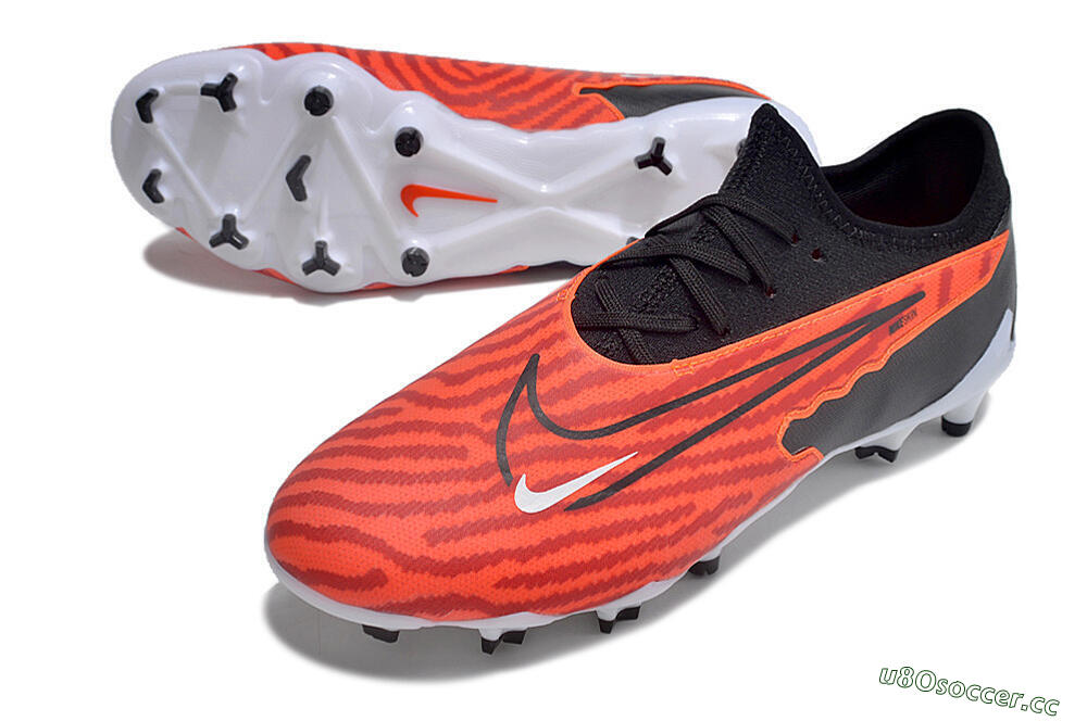 Men's Nike Phantom GX Academy FG Firm Ground Low-Tops Football Boots - Red/Black/White 3