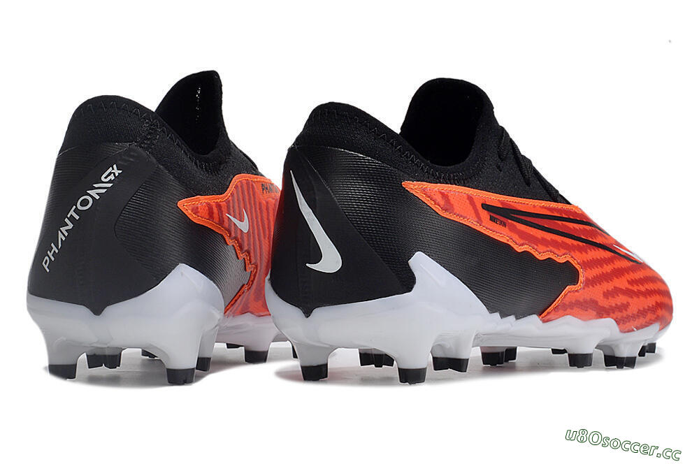 Men's Nike Phantom GX Academy FG Firm Ground Low-Tops Football Boots - Red/Black/White 6
