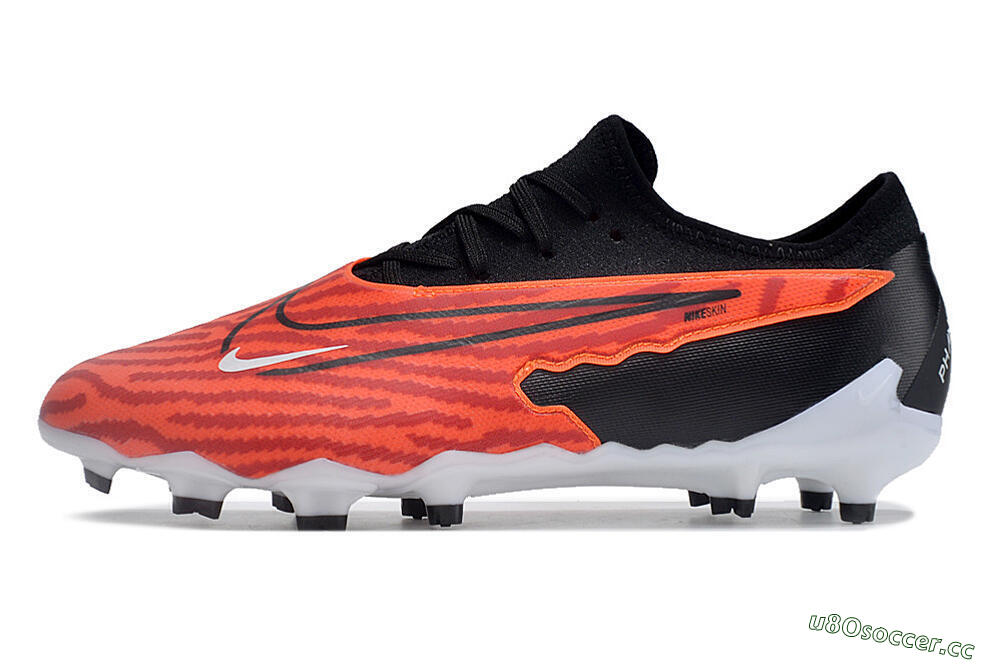 Men's Nike Phantom GX Academy FG Firm Ground Low-Tops Football Boots - Red/Black/White 0