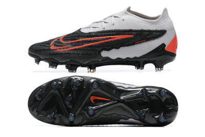 Men's Nike Phantom GX Elite FG Firm Ground Low-Tops Football Boots - Black/White/Red