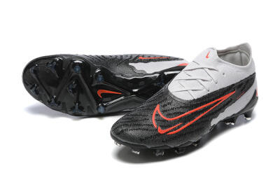 Men's Nike Phantom GX Elite FG Firm Ground Low-Tops Football Boots - Black/White/Red