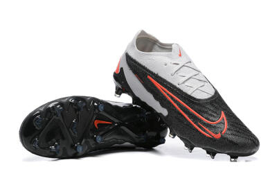 Men's Nike Phantom GX Elite FG Firm Ground Low-Tops Football Boots - Black/White/Red