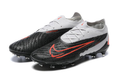 Men's Nike Phantom GX Elite FG Firm Ground Low-Tops Football Boots - Black/White/Red