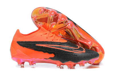 Men's Nike Phantom GX Elite FG Firm Ground Low-Tops Football Boots - Orange/Black/Grey