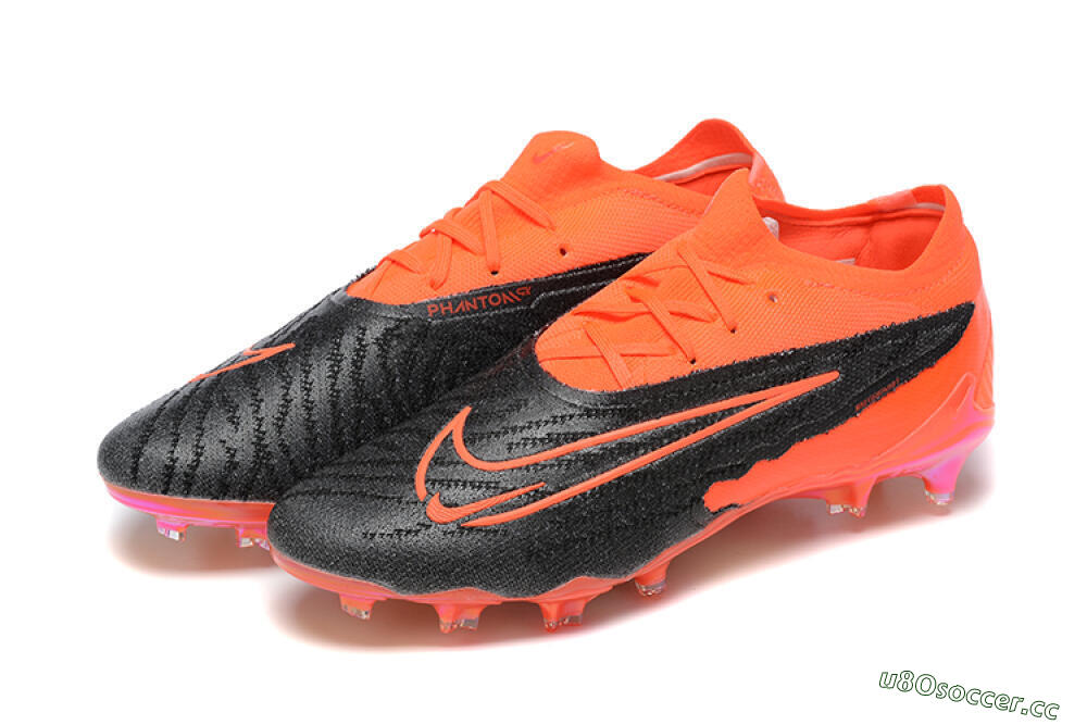 Men's Nike Phantom GX Elite FG Firm Ground Low-Tops Football Boots - Orange/Black/Grey 5