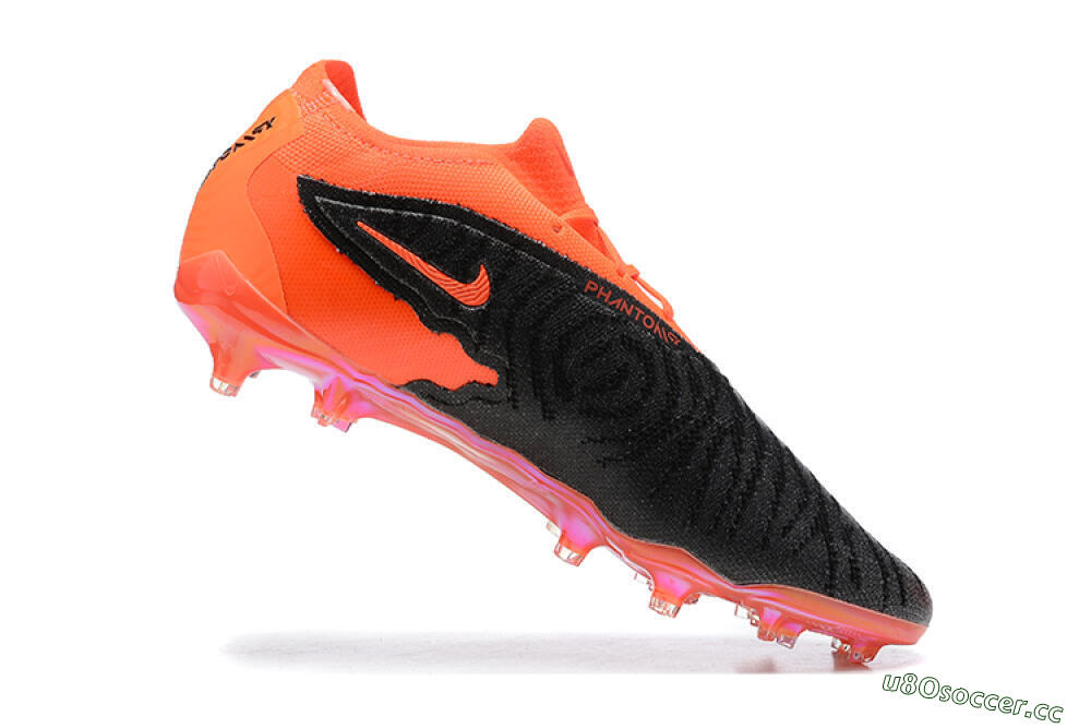Men's Nike Phantom GX Elite FG Firm Ground Low-Tops Football Boots - Orange/Black/Grey 7