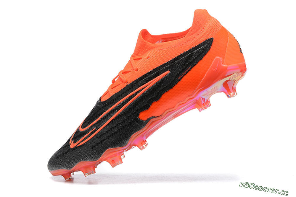 Men's Nike Phantom GX Elite FG Firm Ground Low-Tops Football Boots - Orange/Black/Grey 8