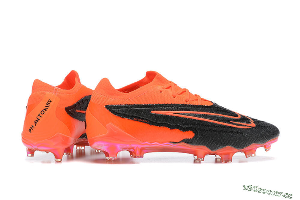Men's Nike Phantom GX Elite FG Firm Ground Low-Tops Football Boots - Orange/Black/Grey 9