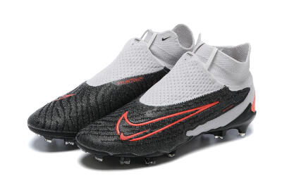 Men's Nike Phantom GX Elite FG Firm Ground High-Tops Football Boots - Black/White/Red