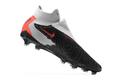 Men's Nike Phantom GX Elite FG Firm Ground High-Tops Football Boots - Black/White/Red